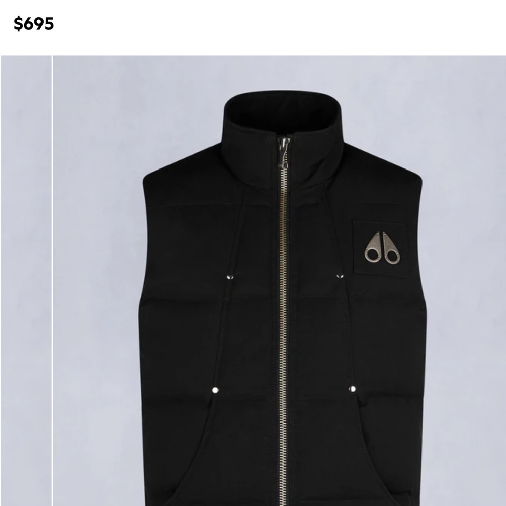 Moose Knuckles Black Down-Filled Vest! - Picture 4 of 5